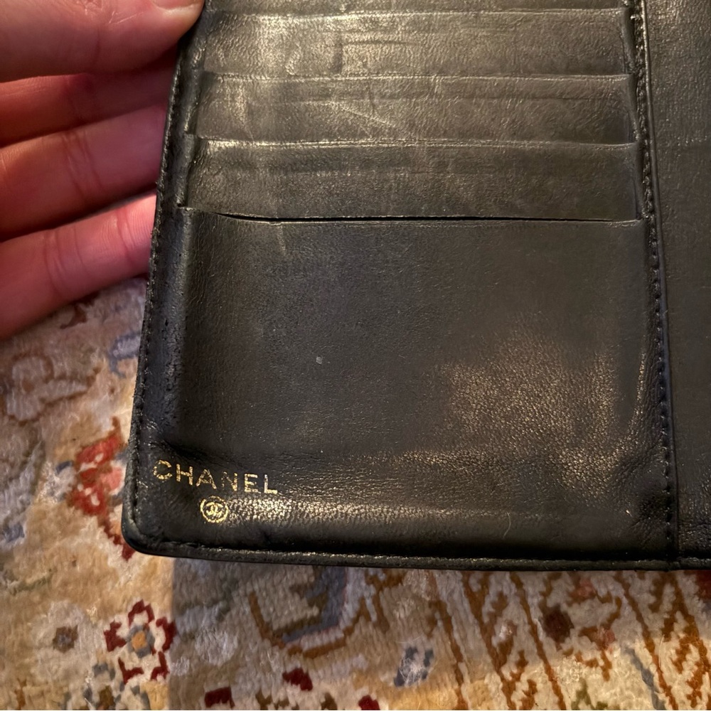 CHANEL Classic Black Leather Clutch - Picture 13 of 16